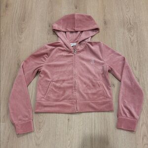 Juicy Couture Medium Blush Velour Hoodie